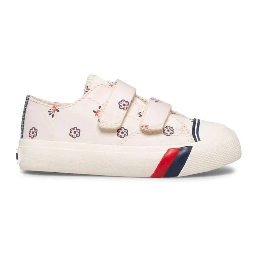 PRO-Keds Royal Lo HL Sneakers Toddler US 4.5 White Print Casual Shoes HAWK538